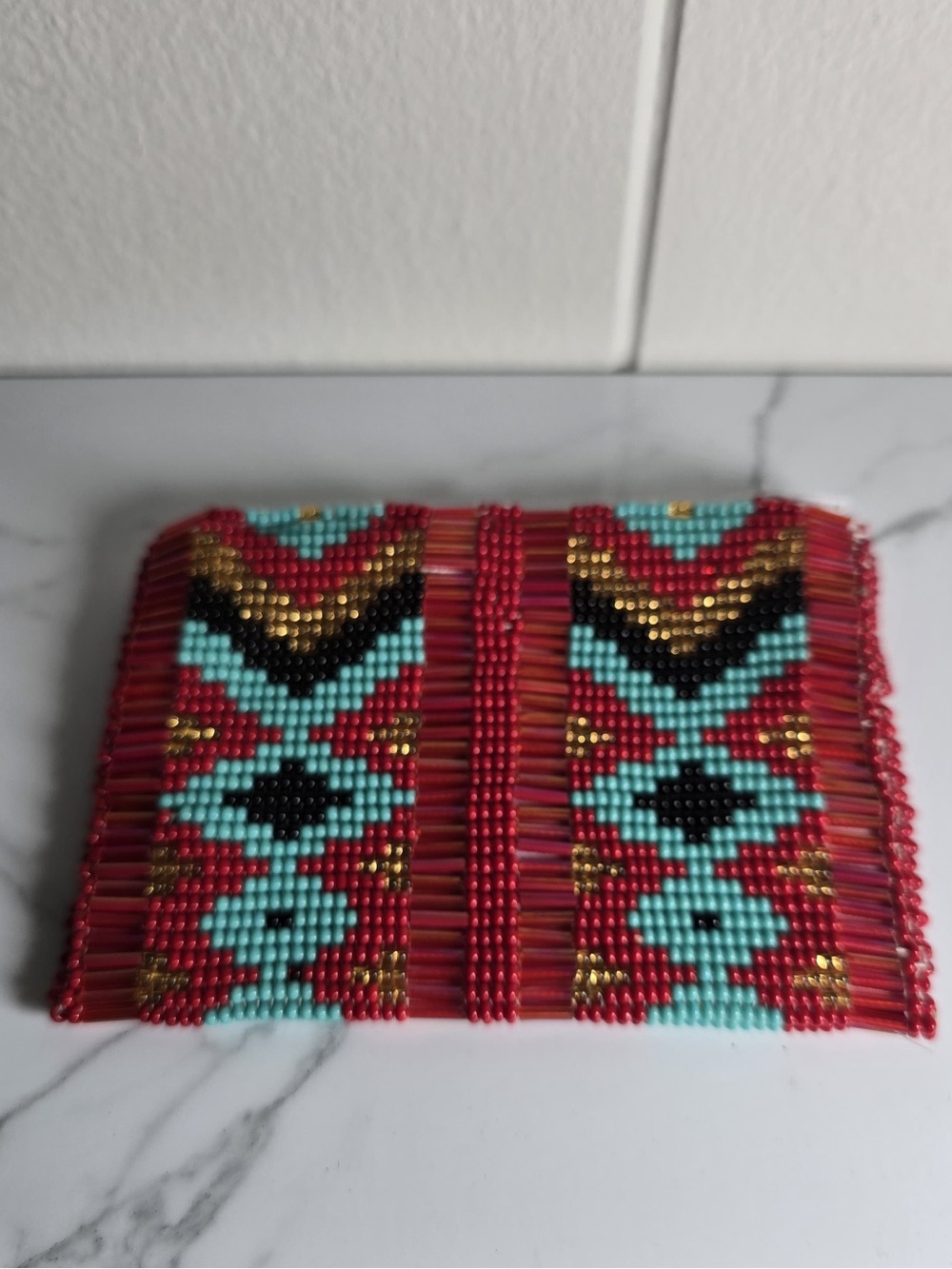 Huichol Beaded Coin Purse